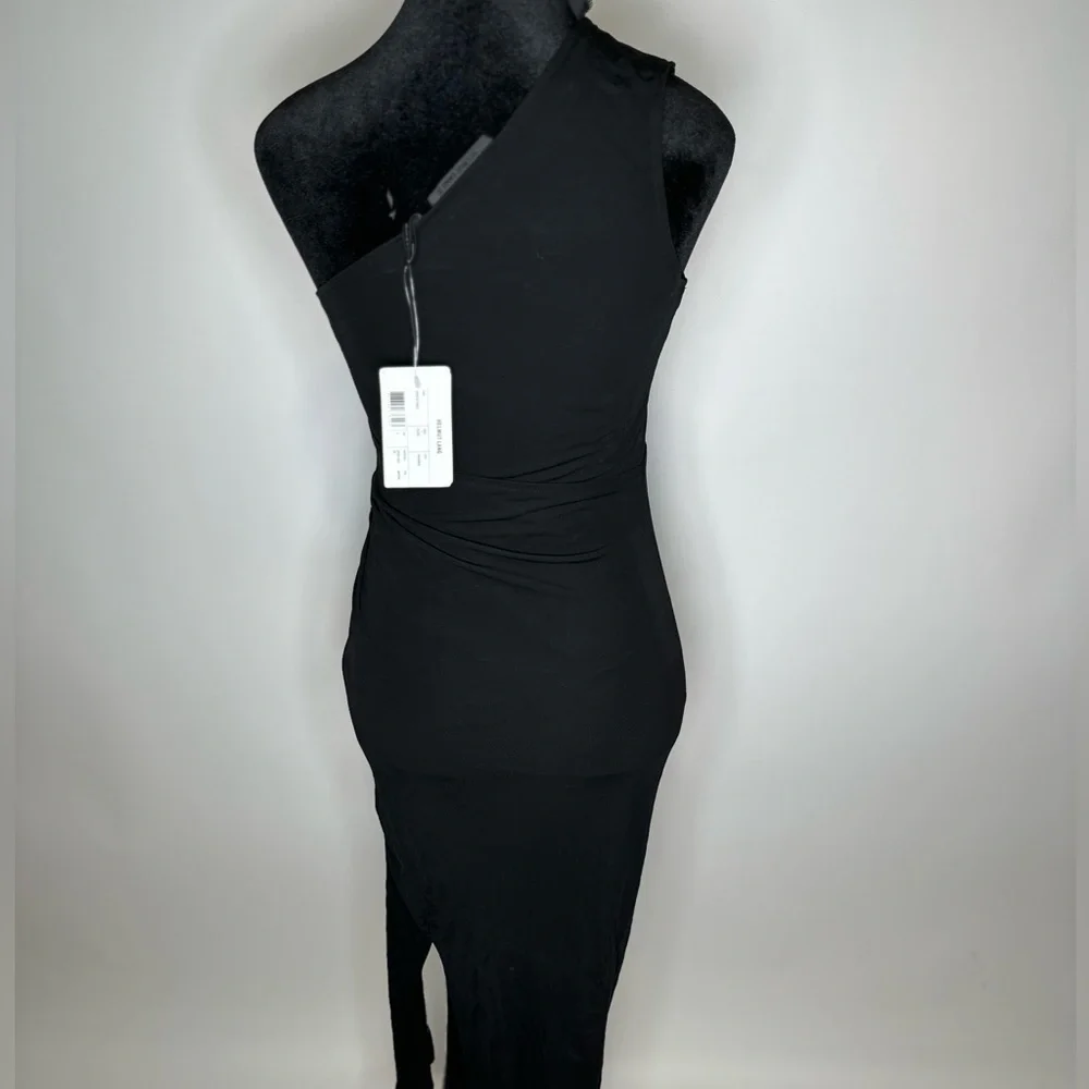 Helmut Lang Asymmetric Zip Midi Dress - Picture 9 of 10